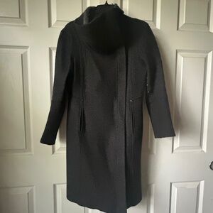 Indigenous Coat Alpaca Wool in gray Sz S Versatile. Unique Details. Fair Trade